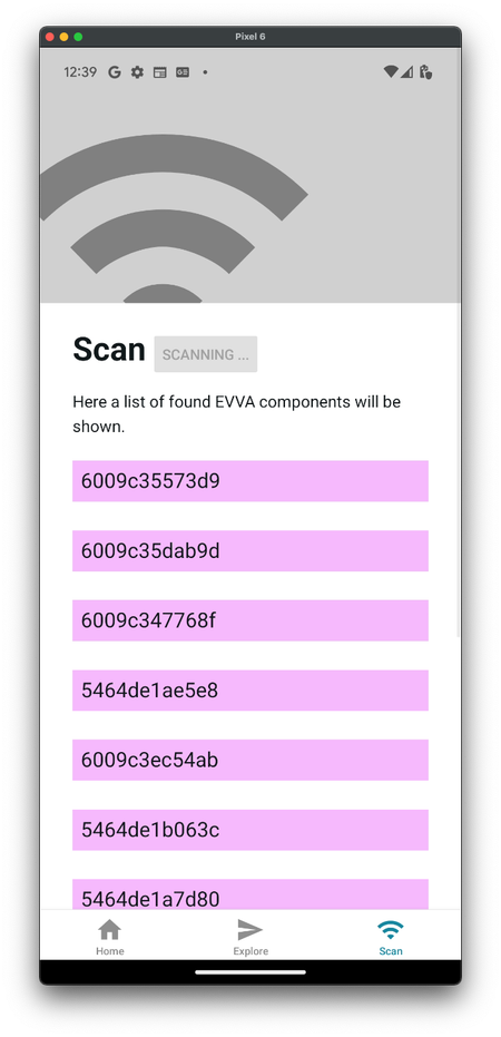 Scan results