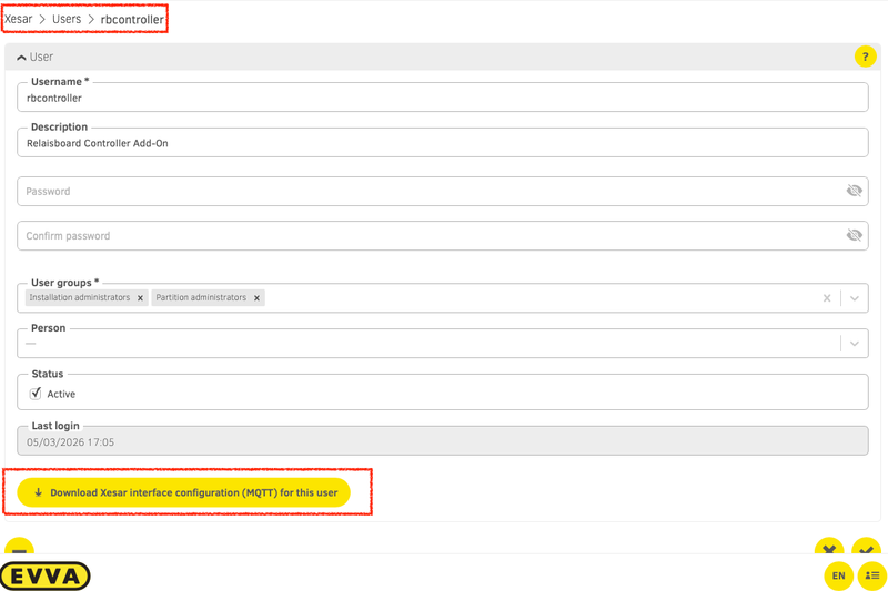 Download config from UI